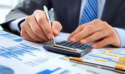 Image of accountant at desk